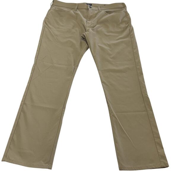 J.Crew Flex Pants Mens 38x31 Khaki Slim Fit Polyester Chino Classic Style CB249 - Picture 1 of 8